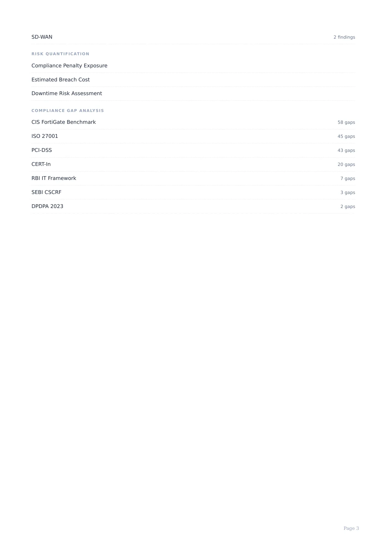 Sample report page 3
